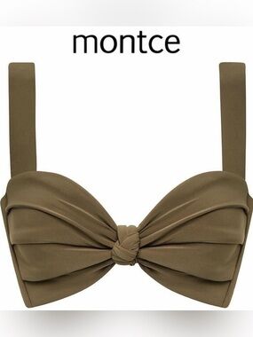 Montce Khaki Green Hayden Bikini Top Knot $152